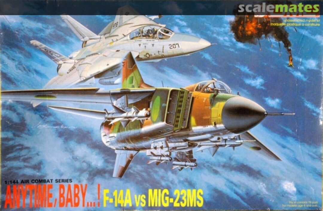 Boxart Anytime, Baby...! F-14A vs MiG-23MS 4011 DML
