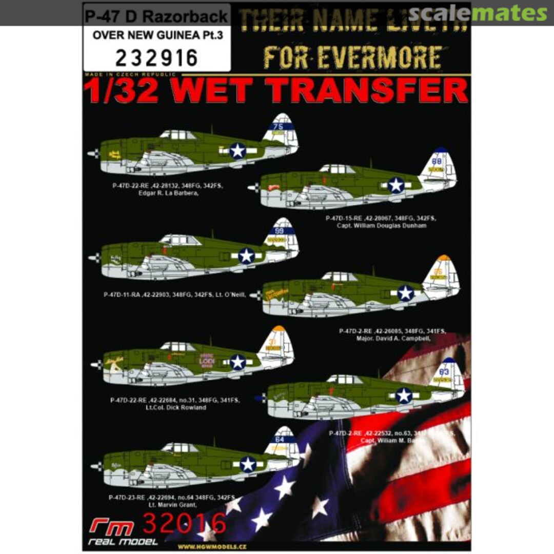 Boxart P-47D Razorback over New Guinea, Pt.3 232916 HGW Models Boxart P-47D Razorback over New Guinea, Pt.3 232916 HGW Models