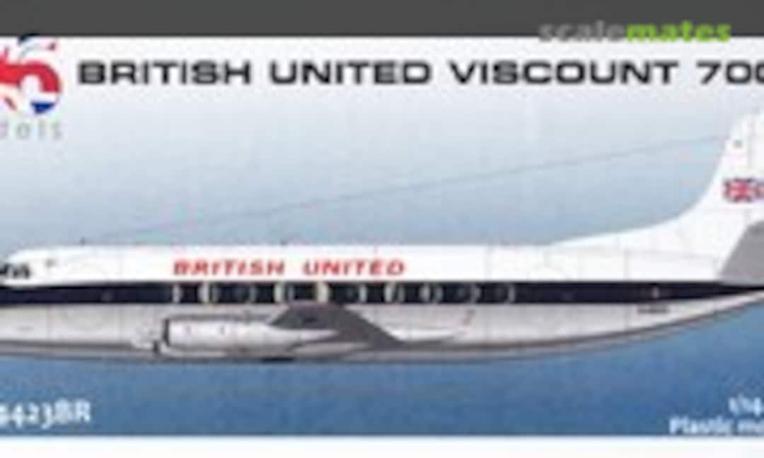 1:144 British United Viscount 700 (26 Models TSM4423BR)
