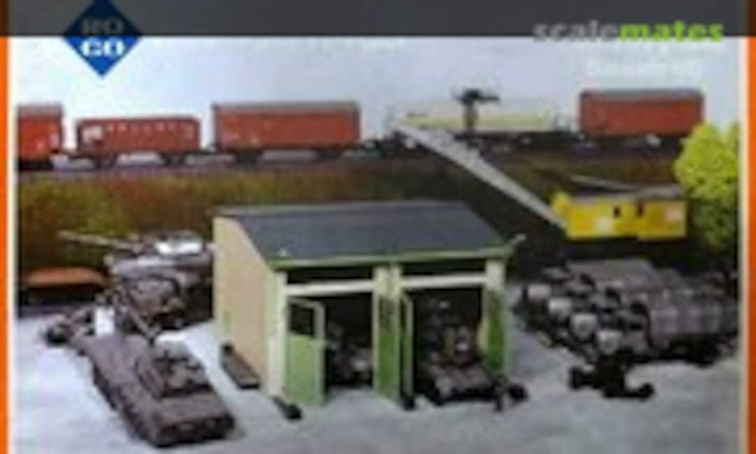 1:87 Fahrzeughalle Bausatz (Roco Minitanks 292)