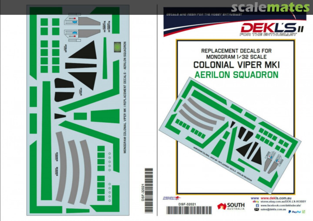 Boxart Colonial Viper Mk I - Aerilon Squadron DSF-32021 DEKL's Boxart Colonial Viper Mk I - Aerilon Squadron DSF-32021 DEKL's