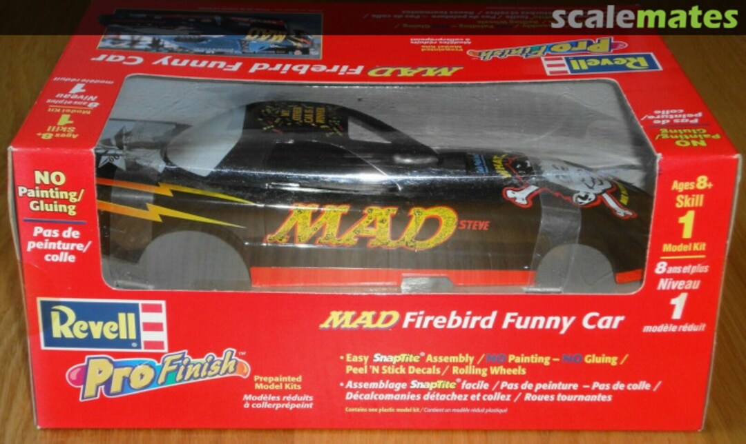 Boxart MAD Firebird Funny Car 85-1340 Revell Boxart MAD Firebird Funny Car 85-1340 Revell