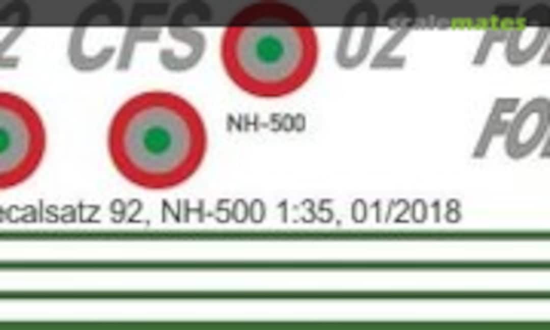 1:35 Hughes 500C - Forestale - CFS02SB (Heli Scale Quality Decal 92) Decal 92