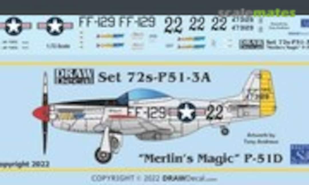 1:72 “Merlin’s Magic” P-51D (Draw Decal 72-P51-03A) 72-P51-03A