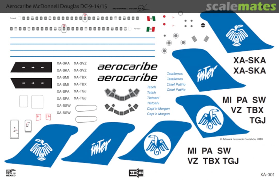 Contents McDonnell Douglas DC-9-14/15 XA-001 XA-DECALS Contents McDonnell Douglas DC-9-14/15 XA-001 XA-DECALS