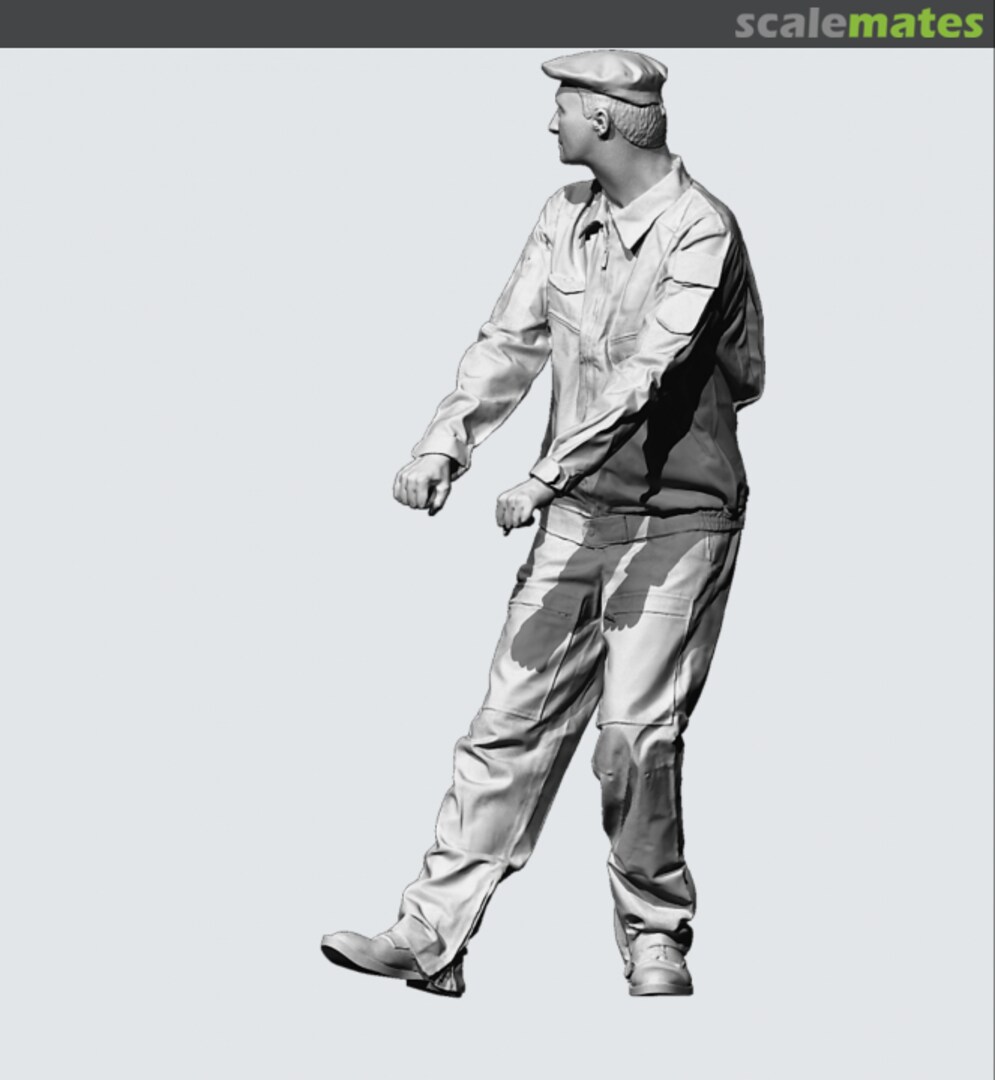 Boxart Russian airforce modern ground crew in summer working uniform, pulling munitions cart 320200 Reedoak