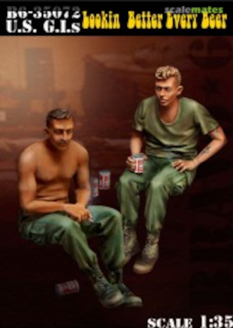 Boxart US G.I.s Looking better every beer B6-35072 Bravo-6 Boxart US G.I.s Looking better every beer B6-35072 Bravo-6