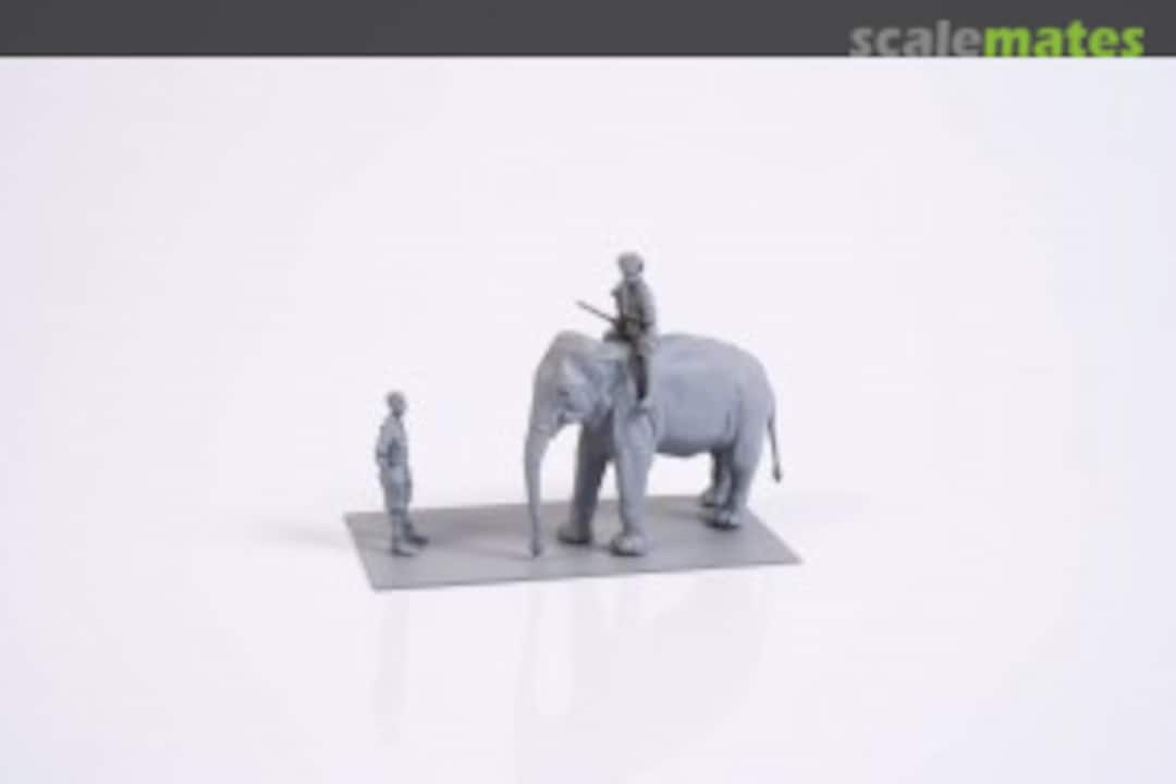 Boxart RAF Mechanic of India WWII + Elephant with Mahout F72327 CMK Boxart RAF Mechanic of India WWII + Elephant with Mahout F72327 CMK