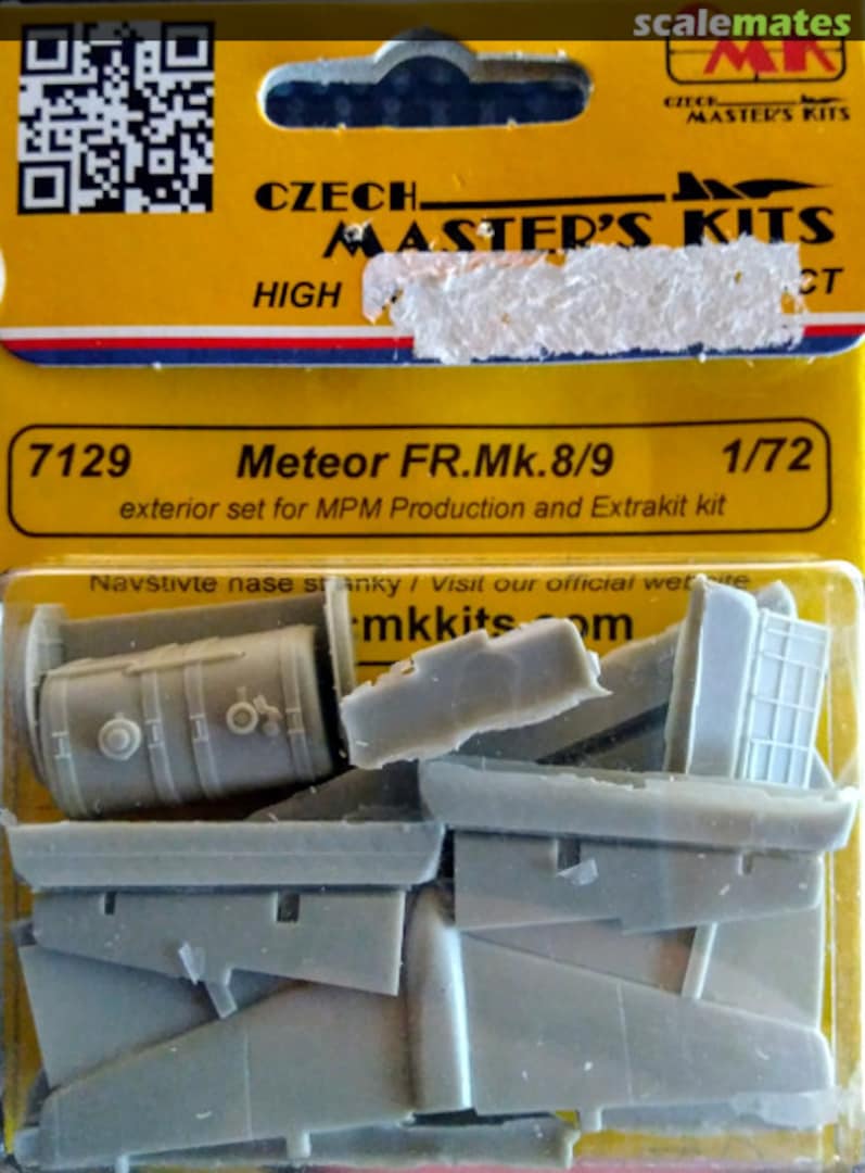 Boxart Gloster Meteor FR.Mk 8/9 exterior set 7129 CMK Boxart Gloster Meteor FR.Mk 8/9 exterior set 7129 CMK