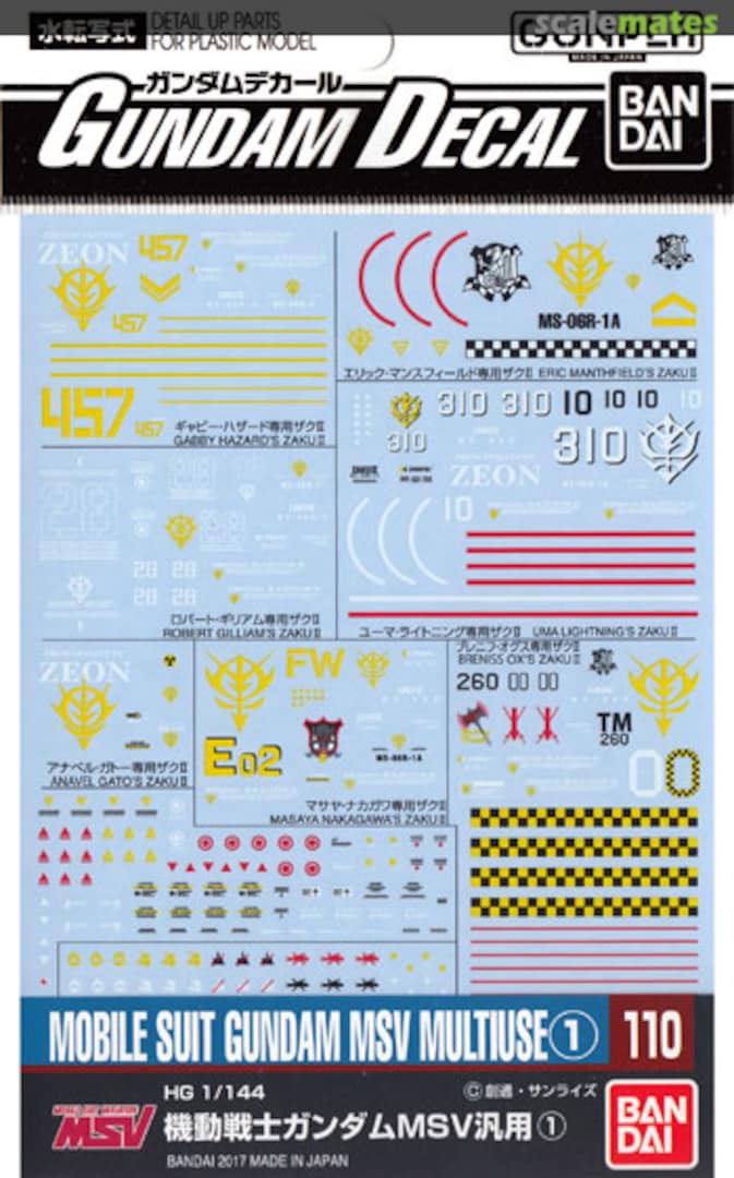Boxart Gundam MSV Multiuse (1) 0221290 Bandai Boxart Gundam MSV Multiuse (1) 0221290 Bandai