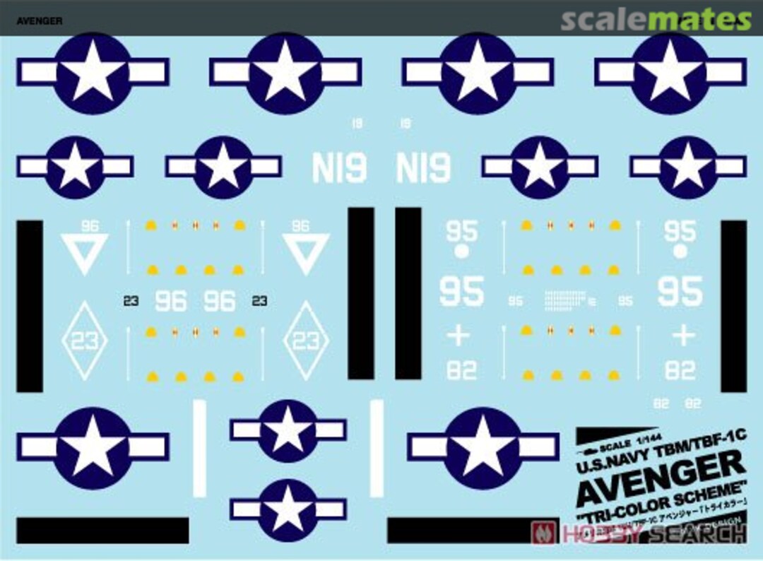 Boxart US Navy TBM/TBF-1C Avenger Tri-Color A-522 MYK Design