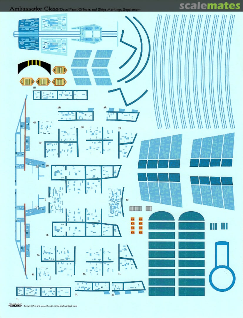 Boxart Ambassador Class Panel Effects and Ships Markings Supplement DLM-18.3 Don's Light and Magic Boxart Ambassador Class Panel Effects and Ships Markings Supplement DLM-18.3 Don's Light and Magic