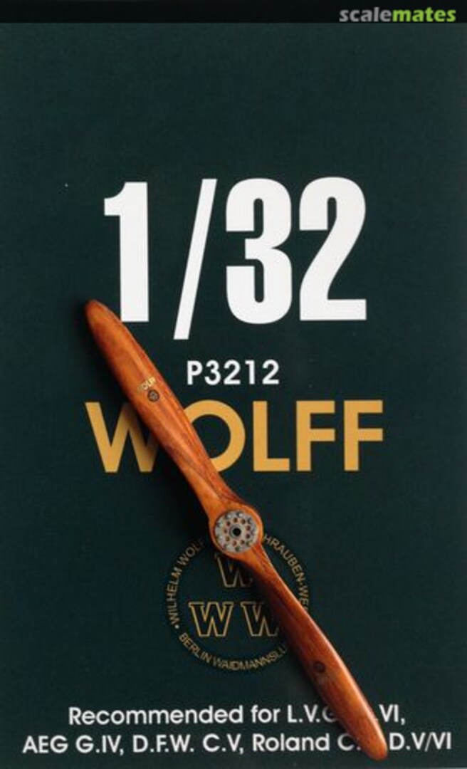 Boxart Wolff Propeller P3212 LF Models