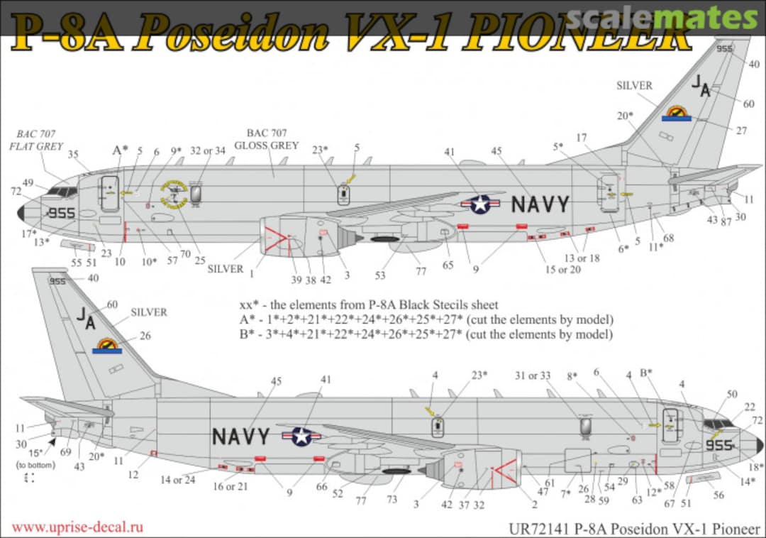 Boxart P-8A Poseidon VX-1 UR72141 UpRise Decal Boxart P-8A Poseidon VX-1 UR72141 UpRise Decal