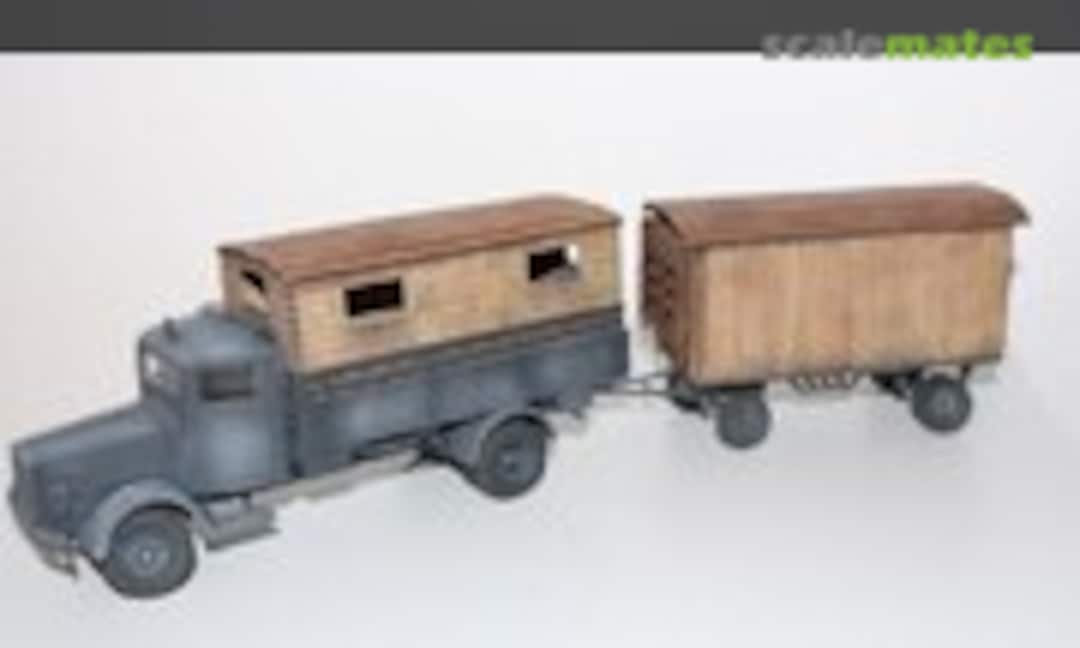 Holzkoffer für Mercedes 4500 (Modellbau Lasercut 35046)