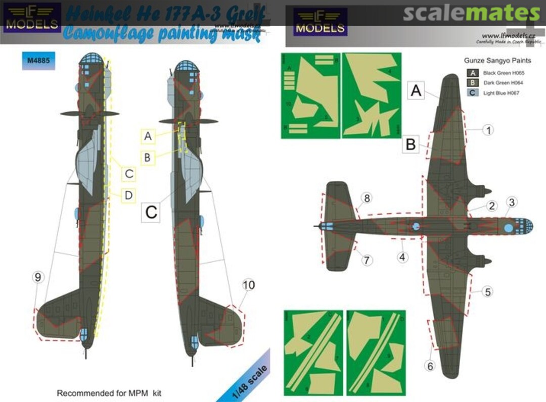 Boxart Heinkel He 177A-3 Greif M4885 LF Models