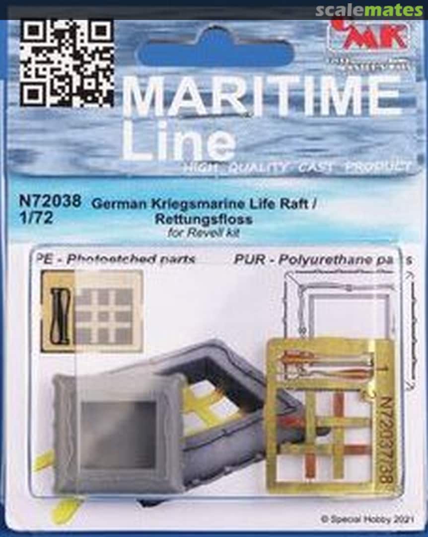 Boxart German Kriegsmarine Life Raft / Rettungsfloss N72038 CMK