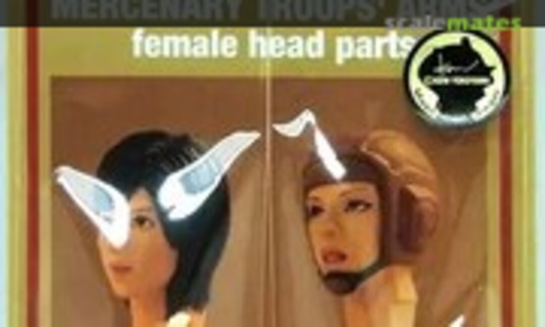 1:20 Independent Mercenary Army Female Pilot Heads (Brick Works Series 2) Series 2