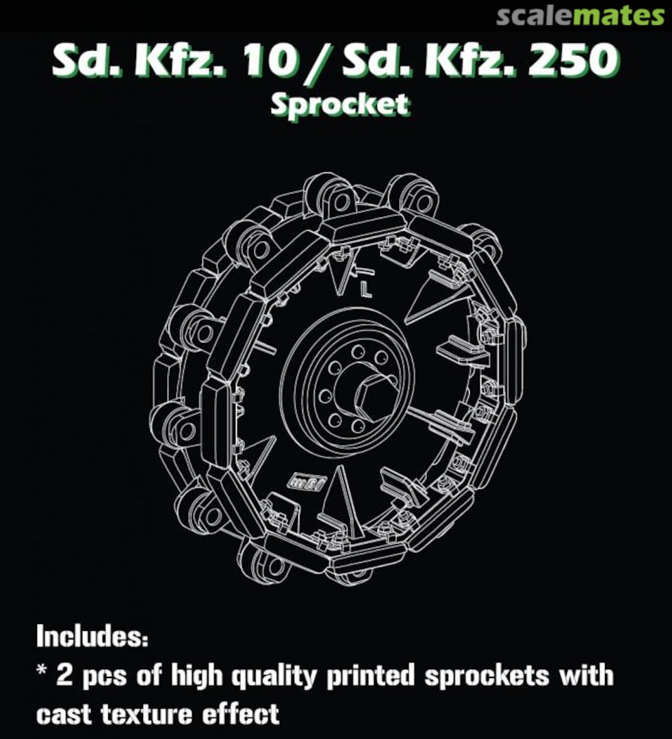 Boxart Sd.Kfz. 10/Sd.Kfz.250 Sprocket SBS-3D024 SBS Model Boxart Sd.Kfz. 10/Sd.Kfz.250 Sprocket SBS-3D024 SBS Model