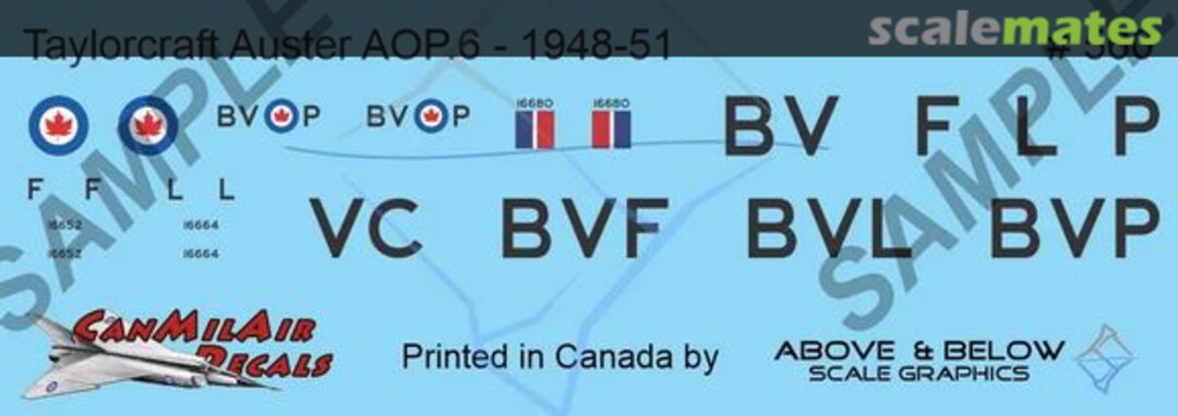 Boxart Taylorcraft Auster AOP 6 560 Above & Below Graphics