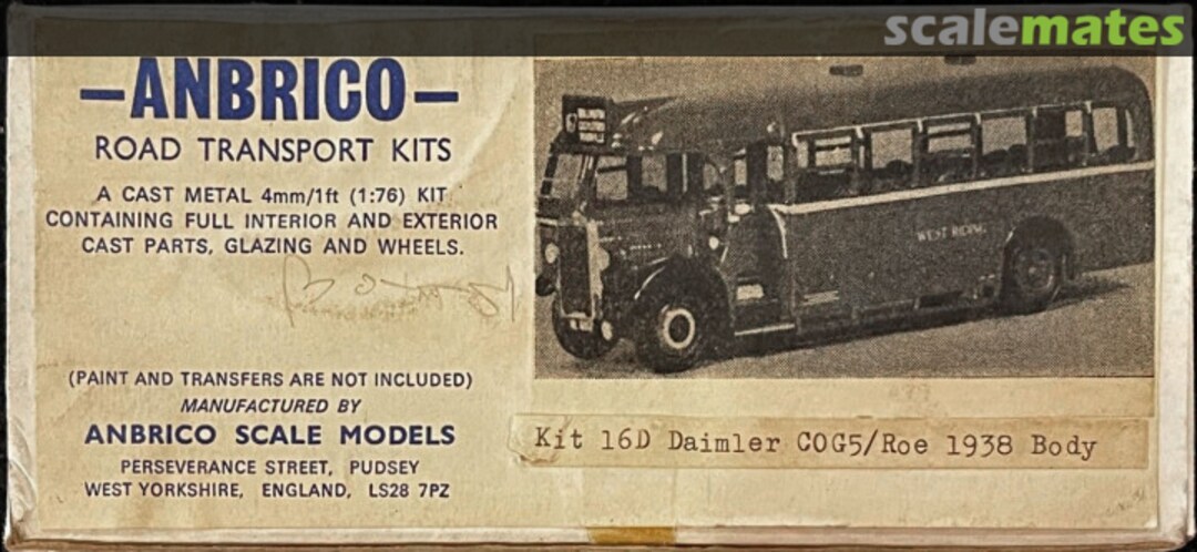 Boxart Daimler COG5 16D Anbrico Boxart Daimler COG5 16D Anbrico