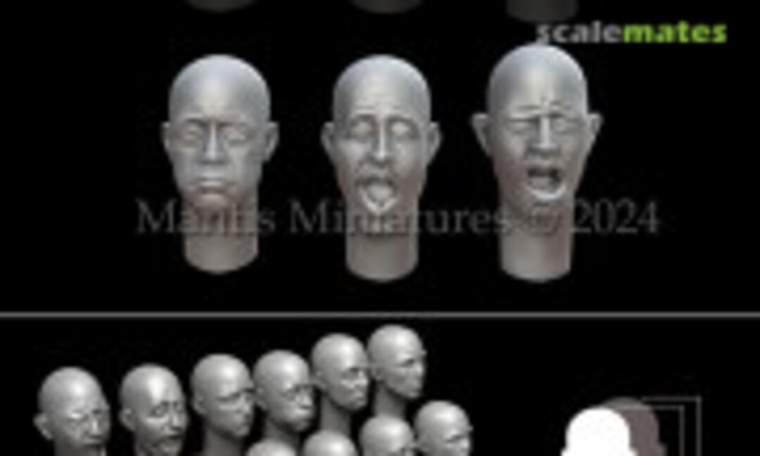 1:35 Head Set 6 Tired (Mantis Miniatures MAC50) MAC50