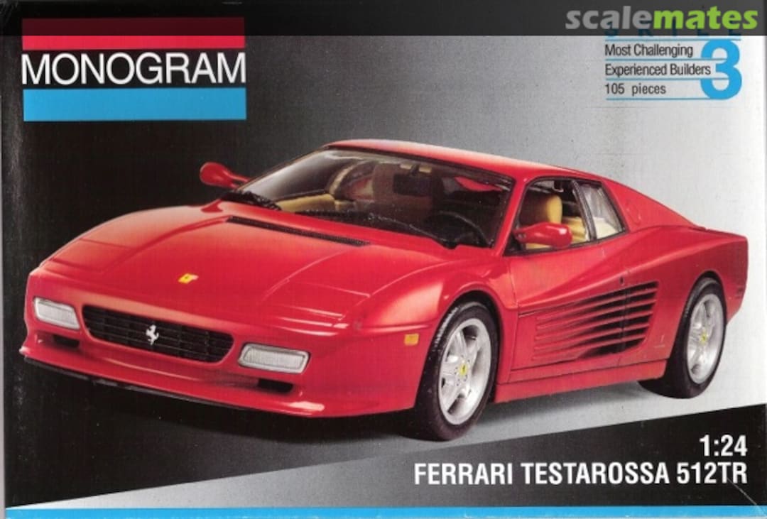 Boxart Ferrari Testarossa 512 TR 2435 Monogram Boxart Ferrari Testarossa 512 TR 2435 Monogram