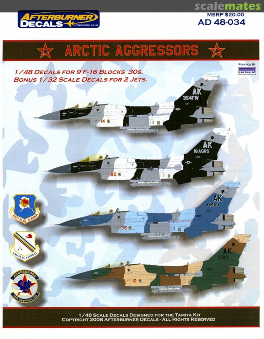 Boxart Arctic Aggressors AD 48-034 Afterburner Decals Boxart Arctic Aggressors AD 48-034 Afterburner Decals