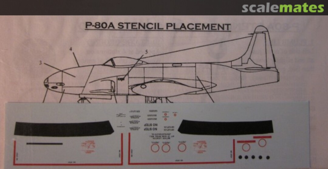 Boxart P-80A Servicing Markings and Stencil Data FD4809 Fox 3 Studios Boxart P-80A Servicing Markings and Stencil Data FD4809 Fox 3 Studios