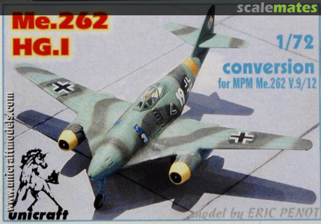 Boxart Me.262 HG.I 72010 Unicraft Models Boxart Me.262 HG.I 72010 Unicraft Models