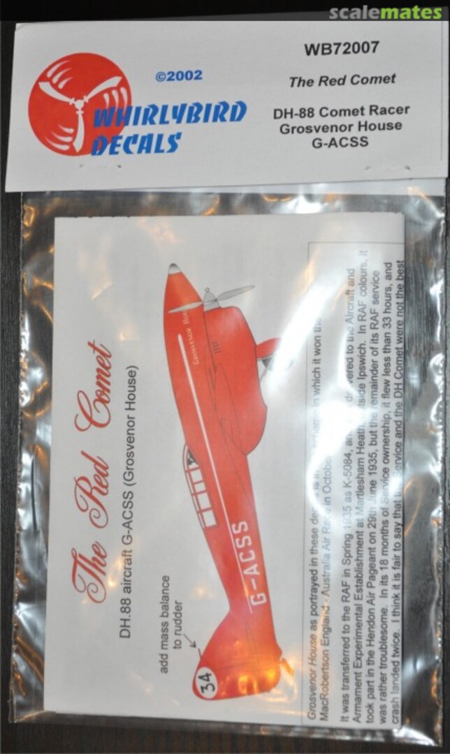 Boxart The Red Comet WB72007 Whirlybird Boxart The Red Comet WB72007 Whirlybird