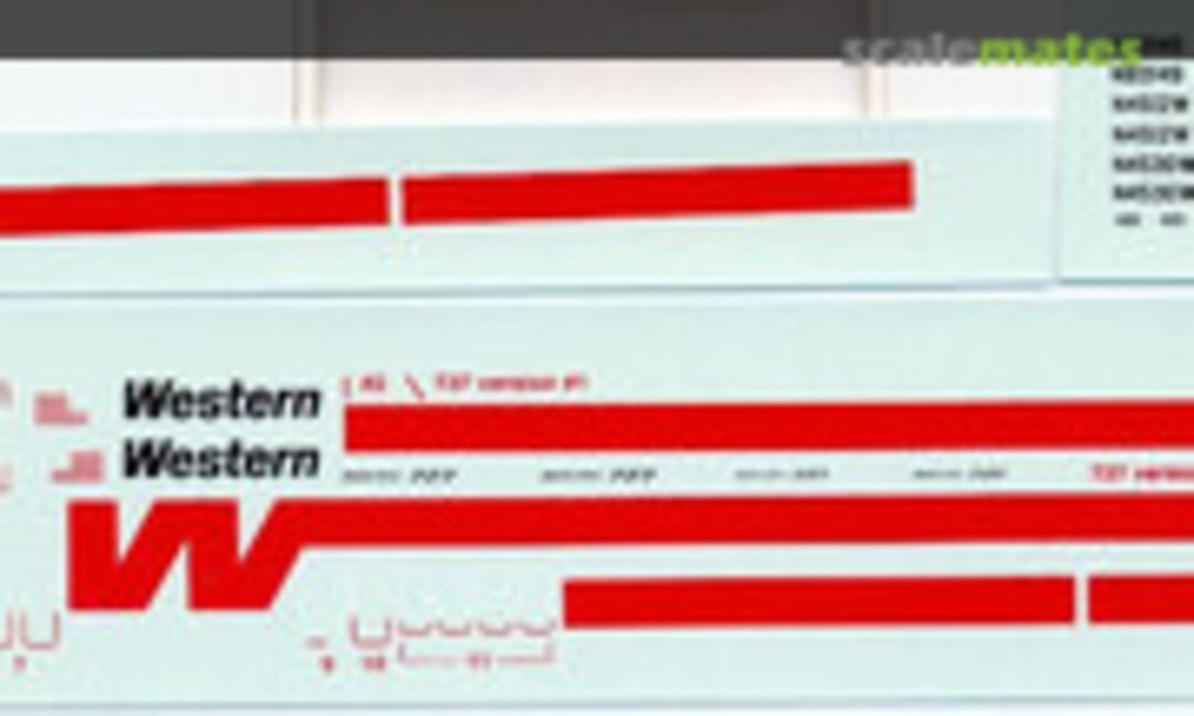 1:200 Western - Boeing Narrowbodies (Aerocolors AC-209) AC-209