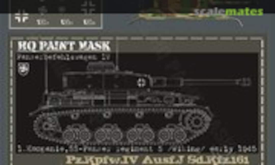 1:16 Pz.Kpfw.IV Ausf.J Panzerbefehlswagen 1. Kompanie SS-Pz. Reg. 5 Wiking Early 1945 Paint Mask (HQ-Masks PIV 001) PIV 001