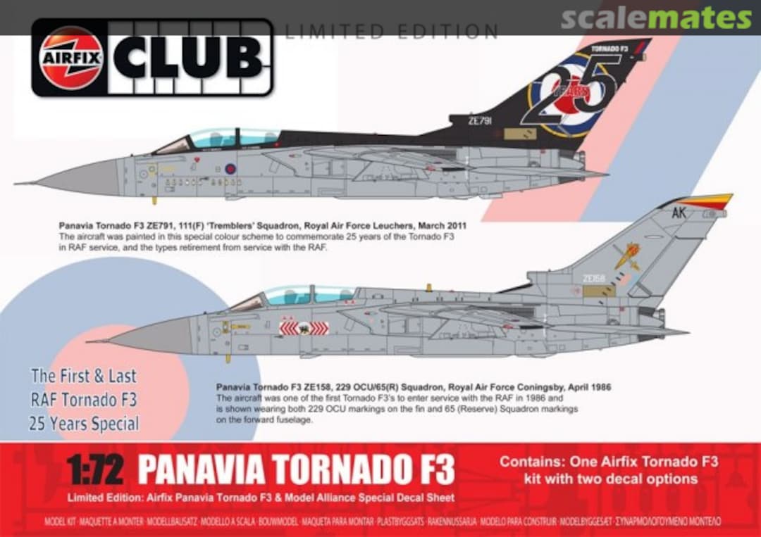 Boxart Panavia Tornado F3 - The First & Last : 25 Years Special A73002 Airfix Boxart Panavia Tornado F3 - The First & Last : 25 Years Special A73002 Airfix