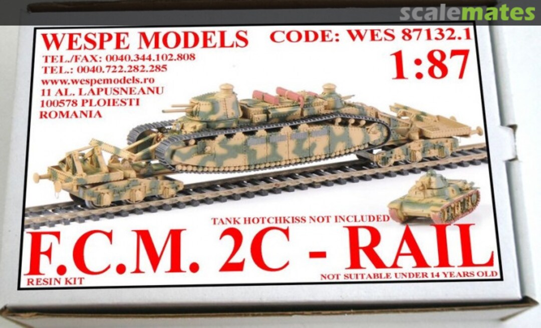 Boxart F.C.M. 2C - Rail WES 87132.1 Wespe Models Boxart F.C.M. 2C - Rail WES 87132.1 Wespe Models