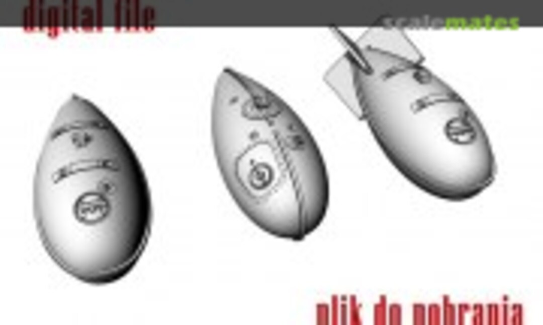 1:72 Fuel Tanks for Wildcat (Arma Hobby 72006-3D) 72006-3D