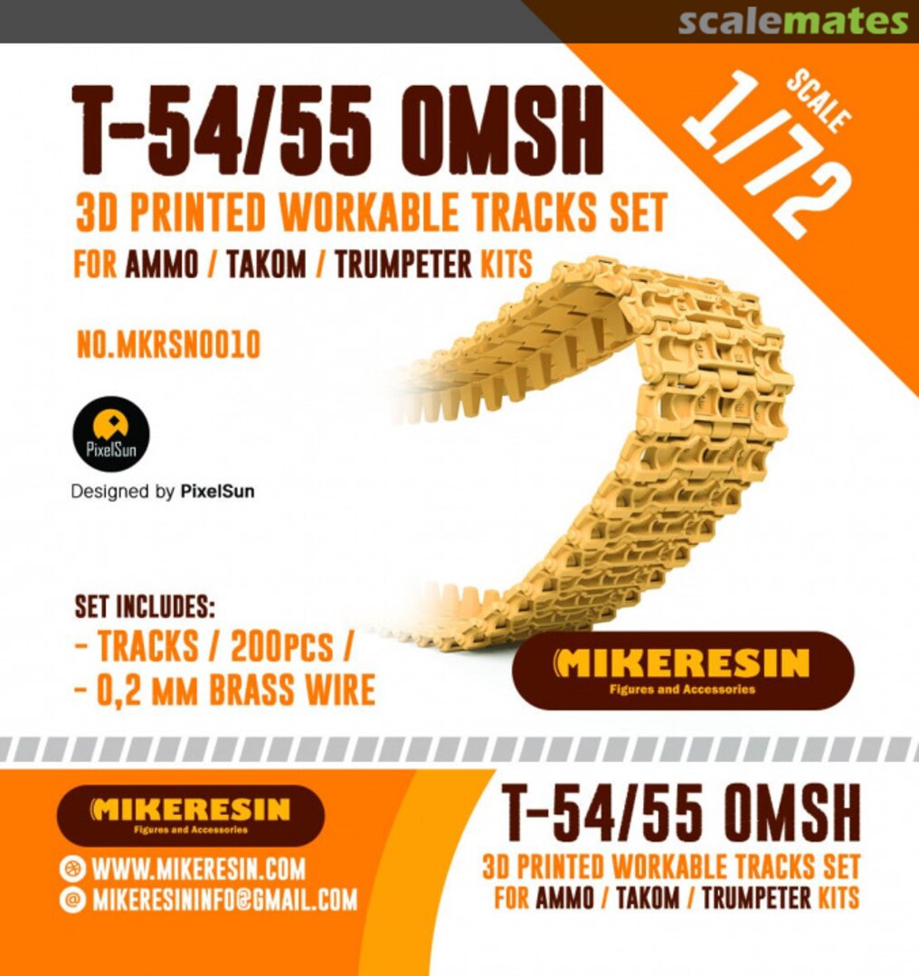 Boxart T-54/55 OMSH Tracks MKRSN0010 Mikeresin Boxart T-54/55 OMSH Tracks MKRSN0010 Mikeresin