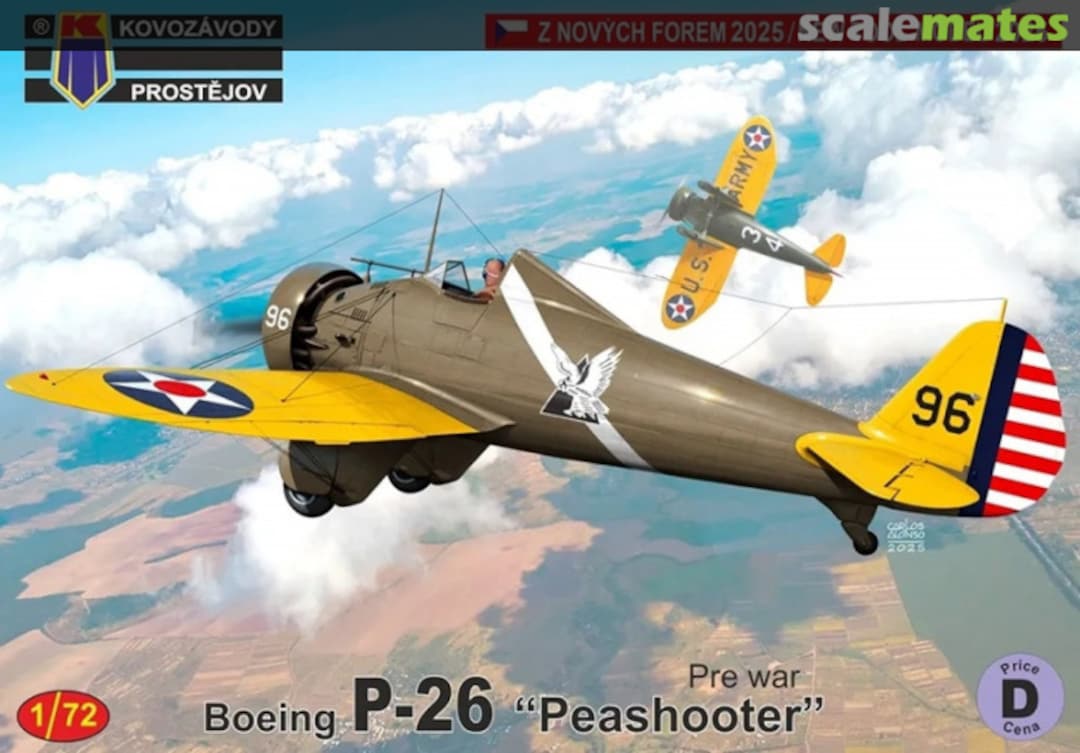 Boxart Boeing P-26 Peashooter "Pre war" KPM72517 Kovozávody Prostějov Boxart Boeing P-26 Peashooter "Pre war" KPM72517 Kovozávody Prostějov