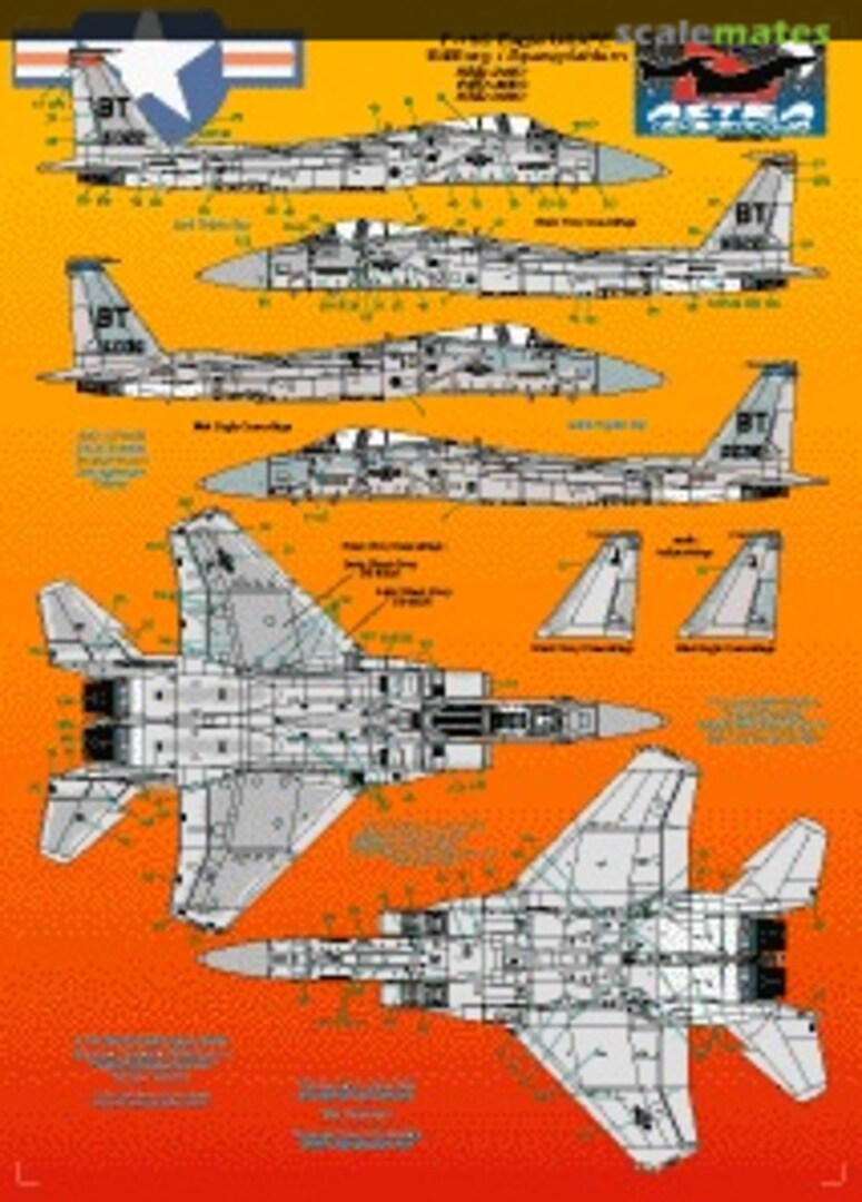 Boxart USAFE F-15C Spangdahlem/ Bitburg ASD-7202 Astra Decals