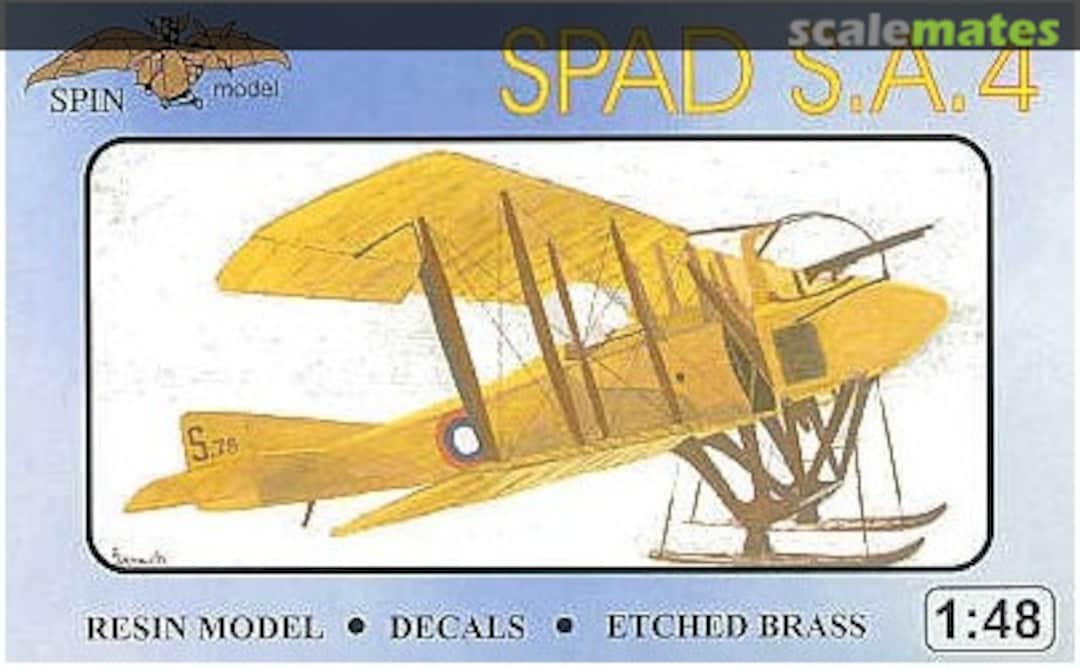 Boxart SPAD S.A.4 48004 SPIN model Boxart SPAD S.A.4 48004 SPIN model