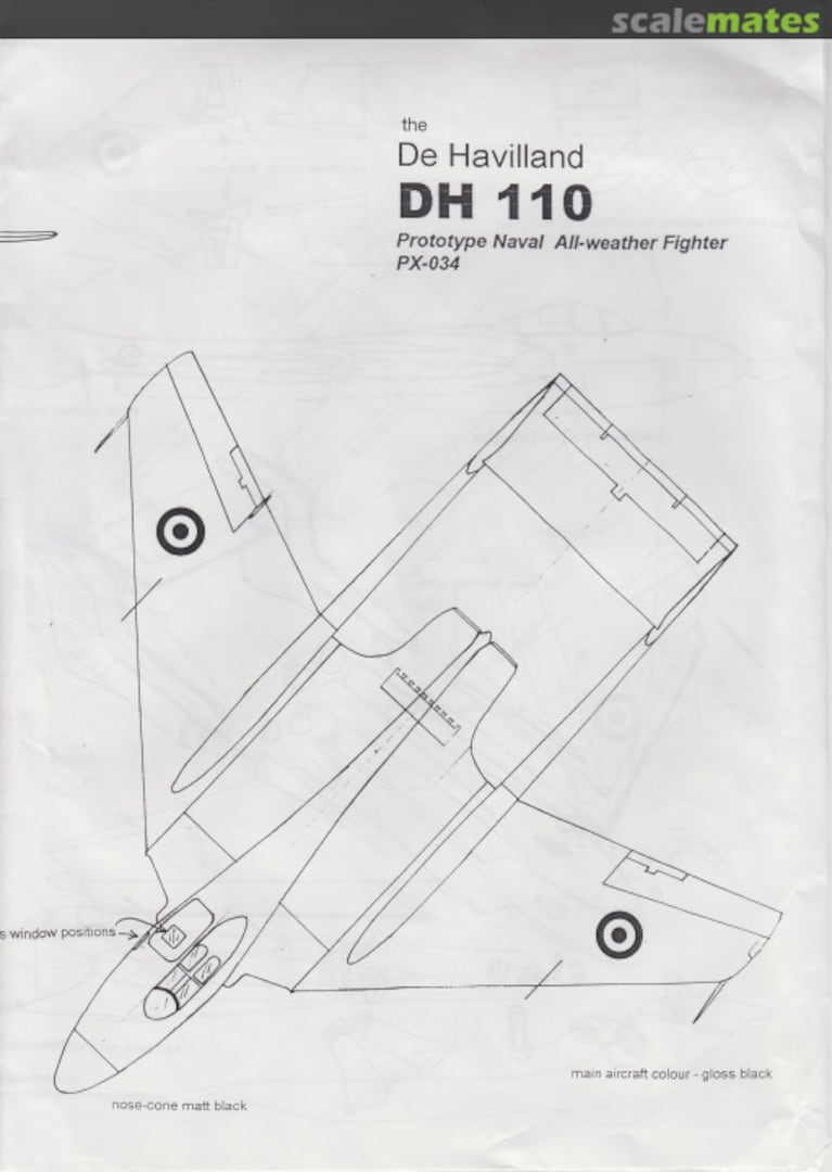 Boxart De Havilland DH.110 PX-034 Maintrack Models