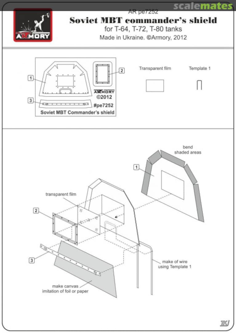 Boxart Soviet MBT commander's shield pe7252 Armory Boxart Soviet MBT commander's shield pe7252 Armory