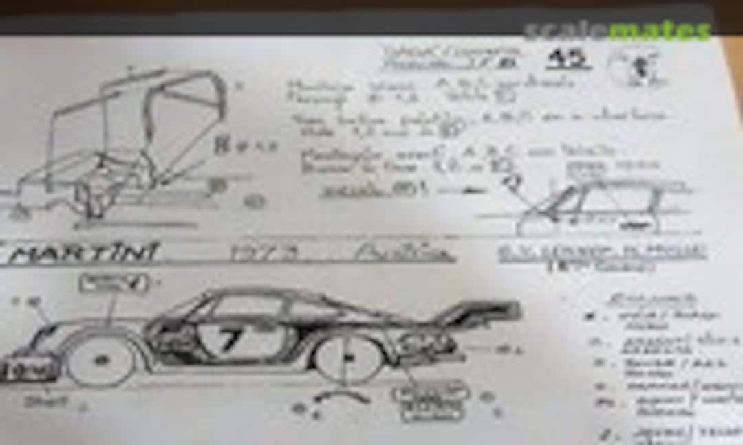 1:43 Porsche 911 Carrera RSR &quot;Martini&quot; (Andre Marie Ruf 45)