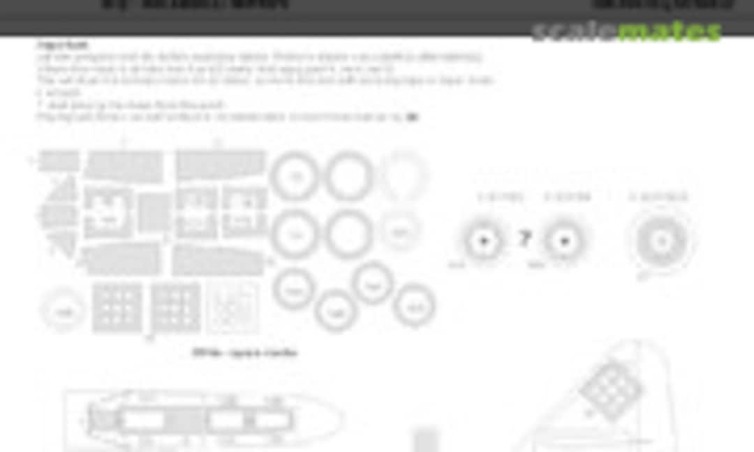 1:48 Me-262 B-1a/CS-92 (B-1a/U1, B-1a) - BASIC kabuki masks (New Ware NWAM0425) NWAM0425