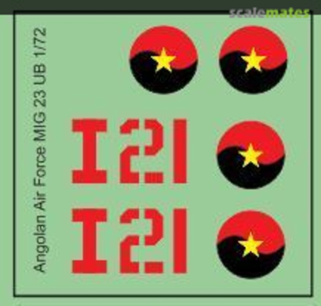 Boxart Angolan Air Force MiG 23 UB MAV-AA7209 MAV Decals Boxart Angolan Air Force MiG 23 UB MAV-AA7209 MAV Decals