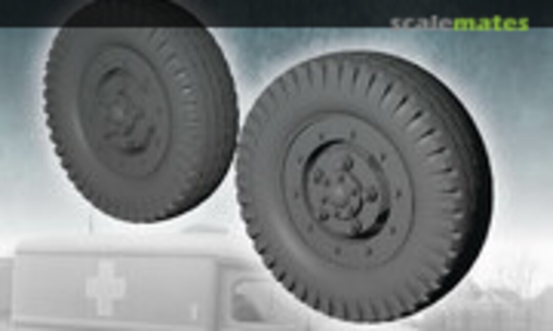 1:35 Dodge WC51 directional pattern tires (FC Model Trend 35511) 35511