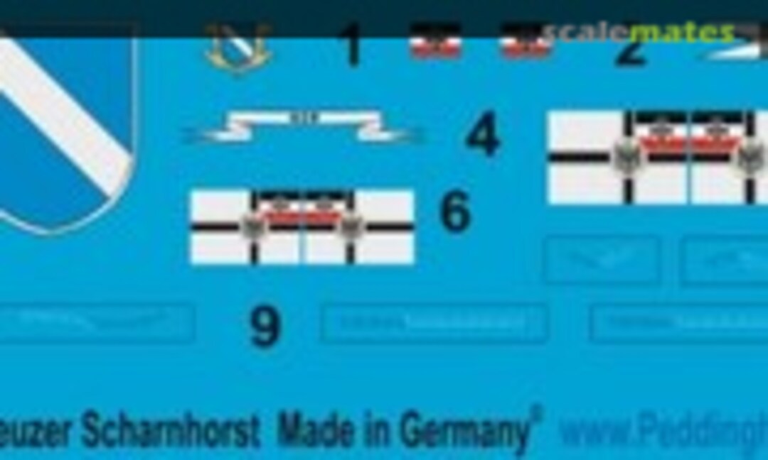 1:700 Panzerkreuzer Scharnhorst (Peddinghaus-Decals 700 3150) 700 3150