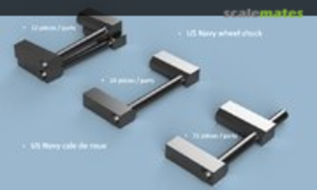 1:350 US Navy Wheel Chocks Assortment (L'Arsenal 3D350199) 3D350199
