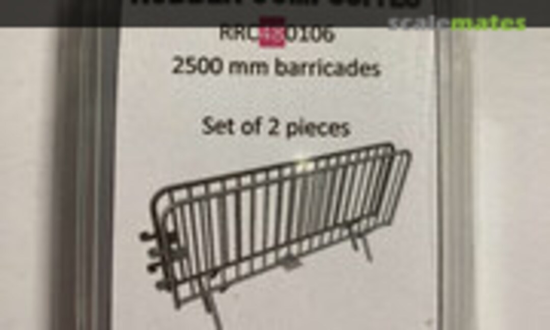 1:48 2500 mm barricades, set of 2 pieces (Reedoak 48010) 48010