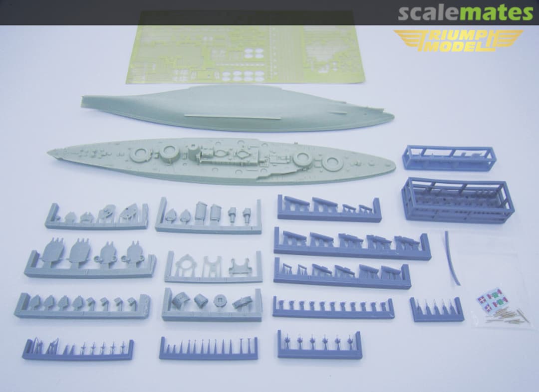 Contents Regia Marina Battleship Conte di Cavour 1940 (Full Hull) TM70007FH Triumph Model